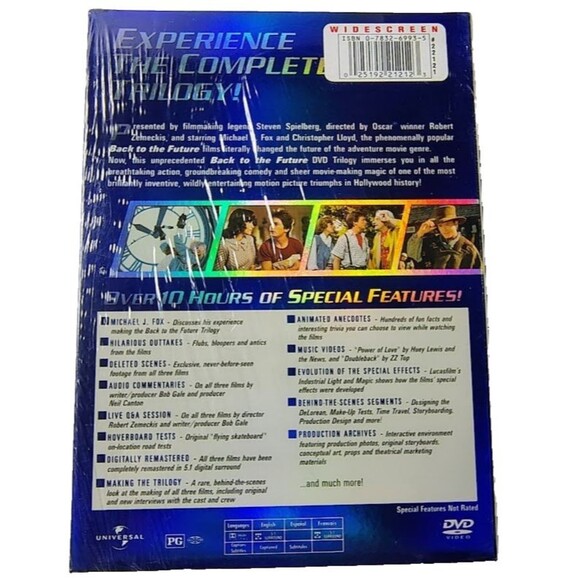Back to the Future Trilogy DVD 2002 3-Disc Set NEW Sealed - Picture 2 of 2